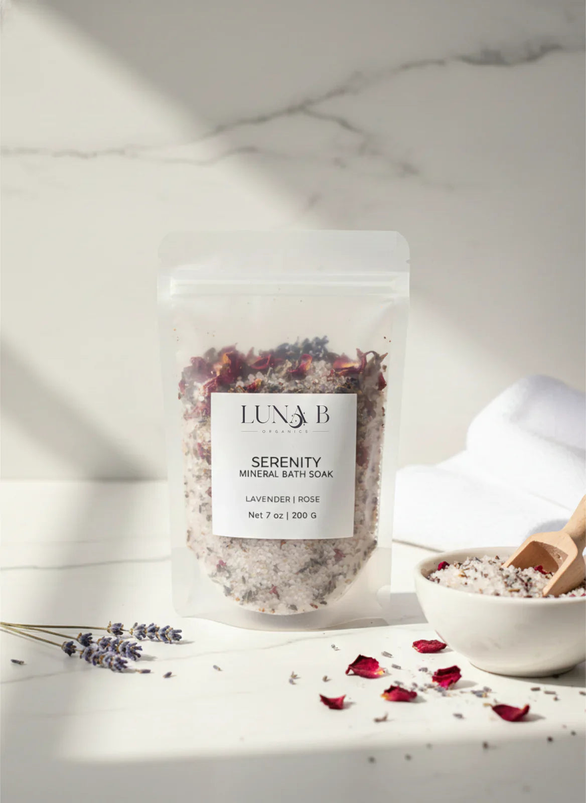 Serenity Mineral Bath Soak ingredients and use
