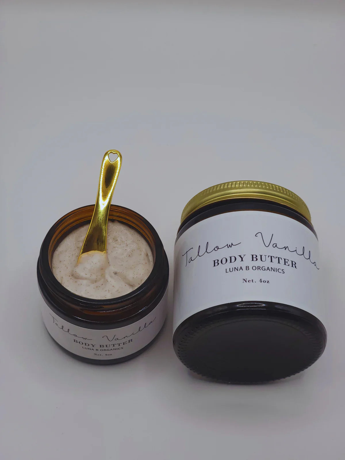 Luna B Organics Tallow Vanilla Balm jar