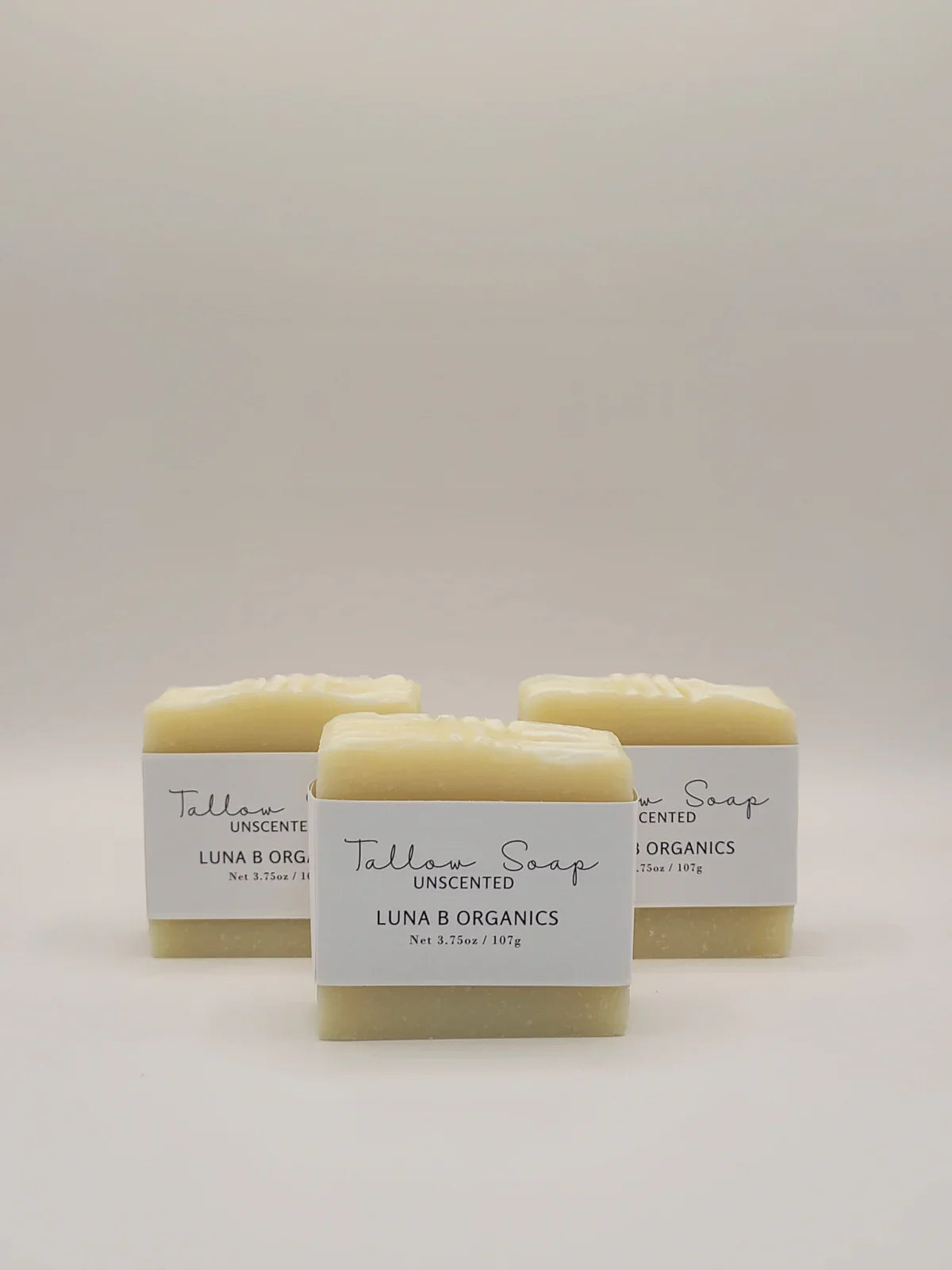 Luna B Organics Unscented Tallow Soap bar